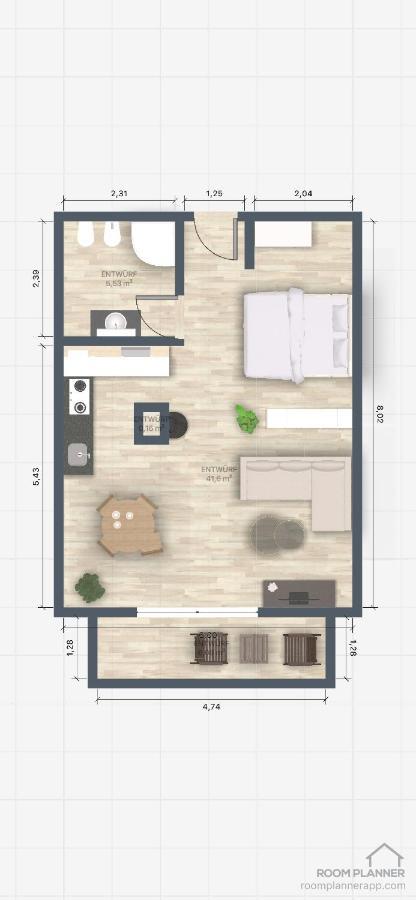 Ferienapartment Huber โอเบอร์เคียร์ช ภายนอก รูปภาพ